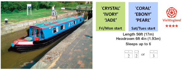 4/6 Berth Crystal-Class Luxury Narrowboats